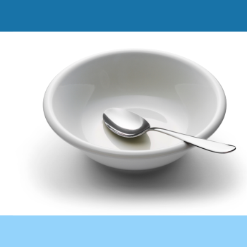 photo of an empty bowl and spoon