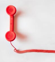 Photo of a red phone